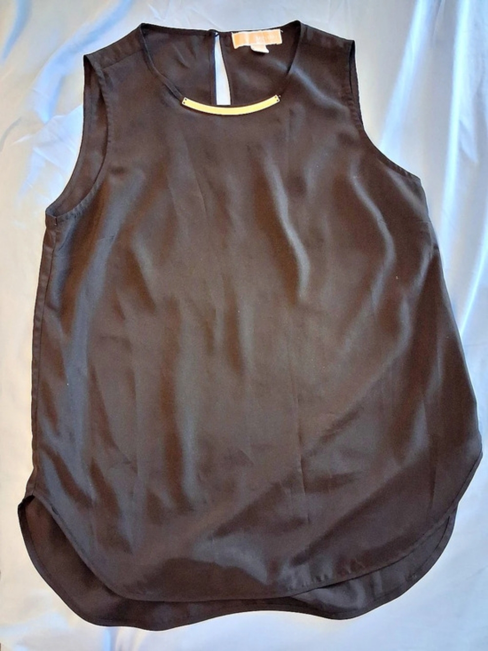 Michael Kors Black Sleeveless Top Size 6 Like New